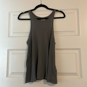 Free People Gray flowy tank